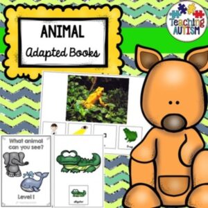 Animal Adapted Books Bundle for Special Education | Sentence Building Activities