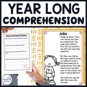 Reading Comprehension Passages and Questions Year Long Bundle