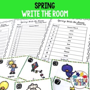 Write the Room, Spring Literacy