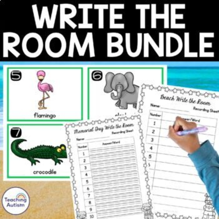 Write the Room Activities for the Year Bundle | Seasonal Literacy Centers