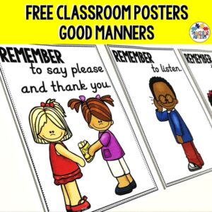 Good Manners Classroom Posters | Free Social Skills Visuals