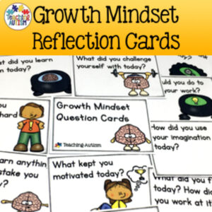 Growth Mindset Question Reflection Cards