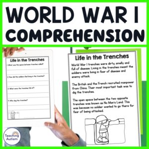World War 1 Reading Comprehension Passages and Questions