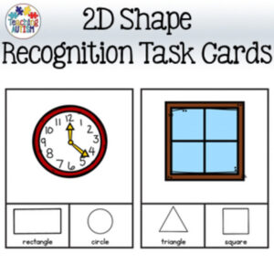 2D Shape Recognition Task Cards | Everyday Objects Shape Activities