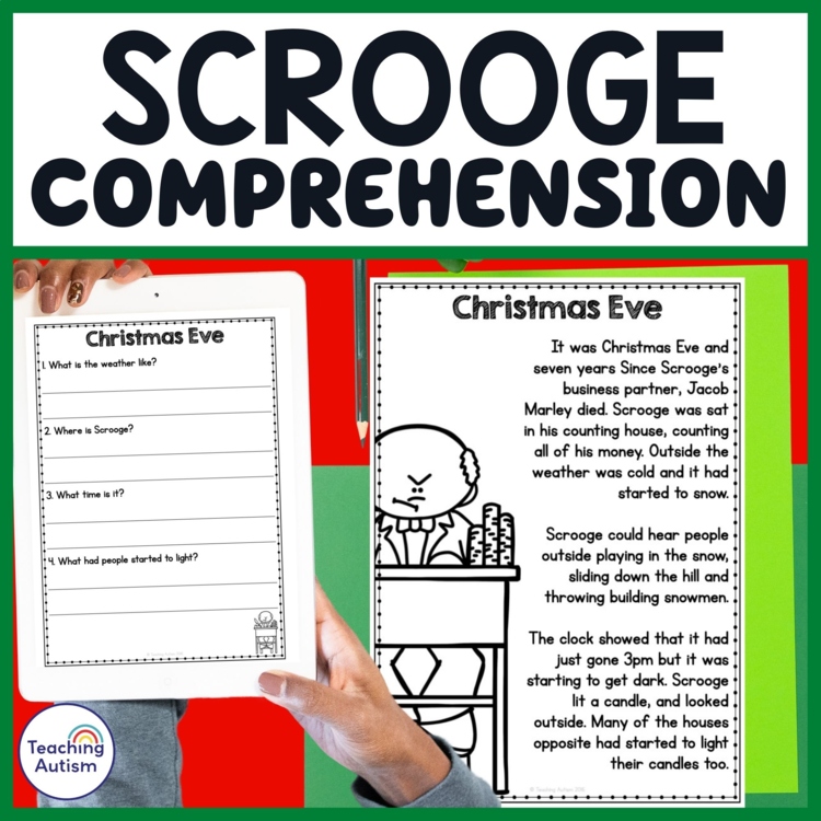 Christmas Carol Scrooge | Reading Comprehension Passages