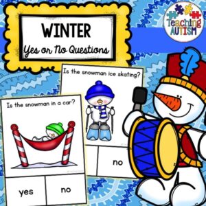 Yes No Questions for Speech Therapy Winter