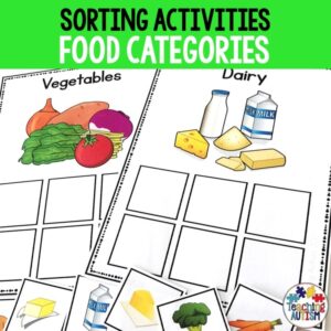 Sorting Categories Activities for Food Groups