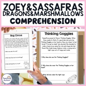 Zoey and Sassafras Dragons and Marshmallows Reading Comprehension