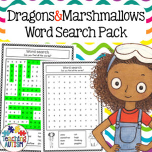Zoey and Sassafras Dragons and Marshmallows Word Search
