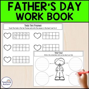 Father's Day Worksheets Work Book