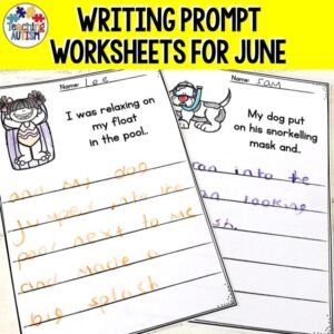 Writing Prompts with Pictures for June