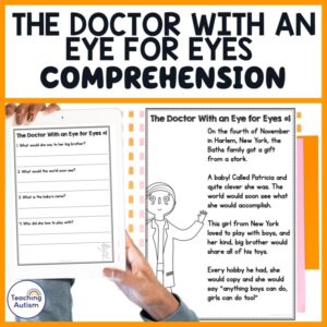Dr Patricia Bath The Doctor with an Eye for Eyes Reading Comprehension