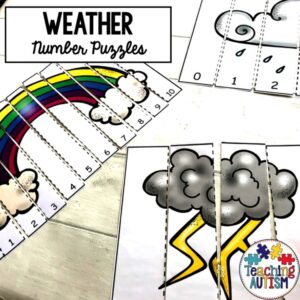 Weather Number Puzzles Counting to 10