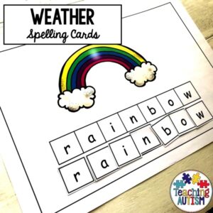 Weather Spelling Activity
