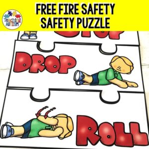 Free Fire Safety Puzzle | Stop, Drop, and Roll Activity