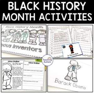 Black History Month Activities for Special Education | Reading, Comprehension