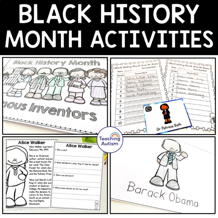 Black History Month Activities for Special Education | Reading, Comprehension