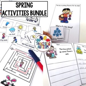 Spring Activities Bundle for Special Education | Spring Math, Literacy & Speech