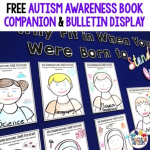 Free Autism Acceptance Bulletin Board and Comprehension