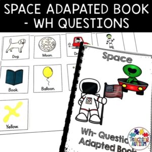 Wh Questions for Speech Therapy Adapted Book Space
