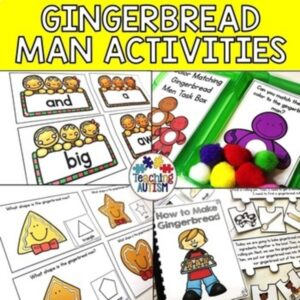 Gingerbread Man Activities Bundle for Special Education