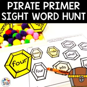 Sight Word Activities | Primer Pirate Sight Words