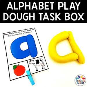 Alphabet Play Dough Formation | Fine Motor Task Box
