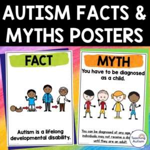 Autism Awareness Activities | Facts and Myths Posters
