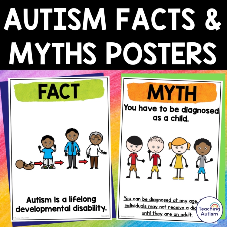 Autism Awareness Activities | Facts and Myths Posters
