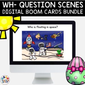 Wh Questions Speech Therapy Boom Cards | Distance Learning