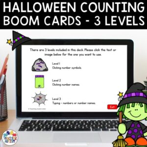 Counting to 10 Halloween Boom Cards | Math Boom Cards