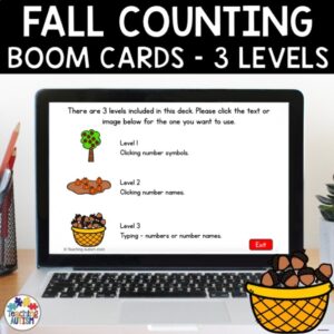 Counting to 10 Autumn / Fall Boom Cards | Math Boom Cards