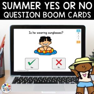 Summer Yes or No Questions | Boom Cards for Special Education