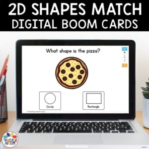 2D Shapes Distance Learning | Math Boom Cards