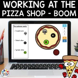 Working at the Pizza Shop Boom Cards | Distance Learning for Special Education