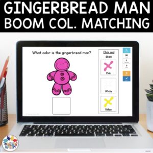 Gingerbread Man Color Matching | Boom Cards Distance Learning