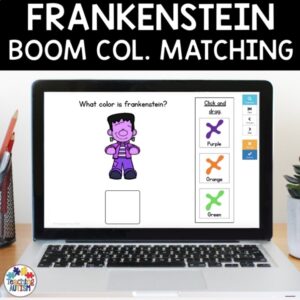 Frankenstein Color Matching | Boom Cards Distance Learning