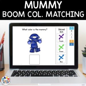 Mummy Color Matching | Boom Cards Distance Learning