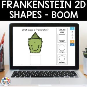 Frankenstein 2D Shape Matching | Halloween Math Boom Cards
