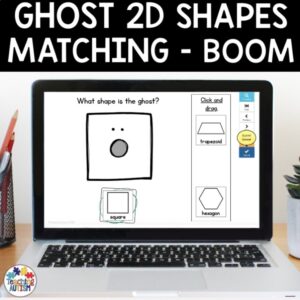 Ghost 2D Shape Matching | Halloween Math Boom Cards
