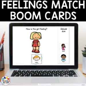 Identifying Feelings and Emotions | Question Boom Cards