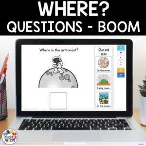 Where? Questions Boom Cards | Wh Questions for Speech Therapy