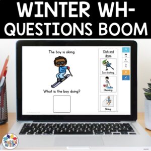 Winter Wh Questions Boom Cards | Wh Questions for Speech Therapy