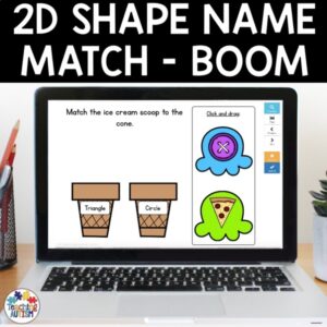 2D Shape Name Matching | Math Boom Cards