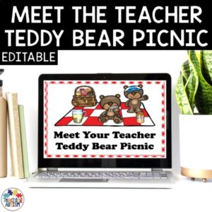 Virtual Meet the Teacher Teddy Bear Picnic First Day of School Distance Learning