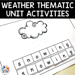 Weather Activities Thematic Unit | Adapted Books, Task Boxes for Special Ed