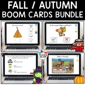 Fall Boom Cards Bundle | Autumn Digital Task Cards | Special Education & Speech
