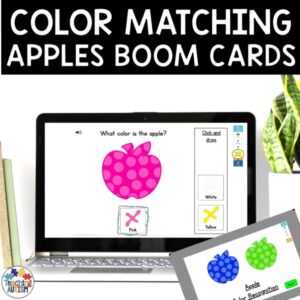 Apple Color Matching | Math Boom Cards