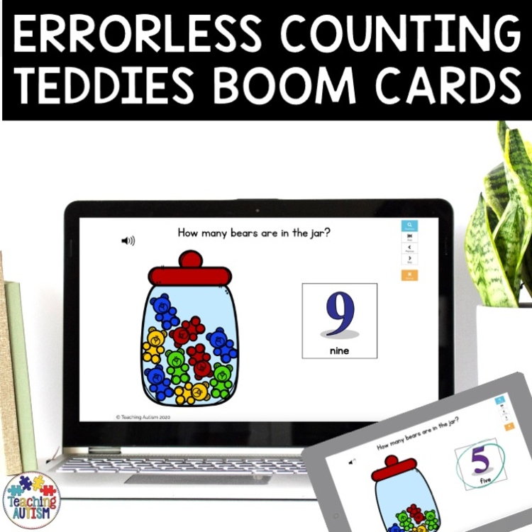 Errorless Learning Counting Teddies Boom Cards