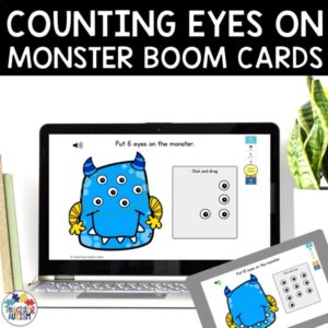 Halloween Counting Activities | Putting Eyes on the Monster Math Boom Cards